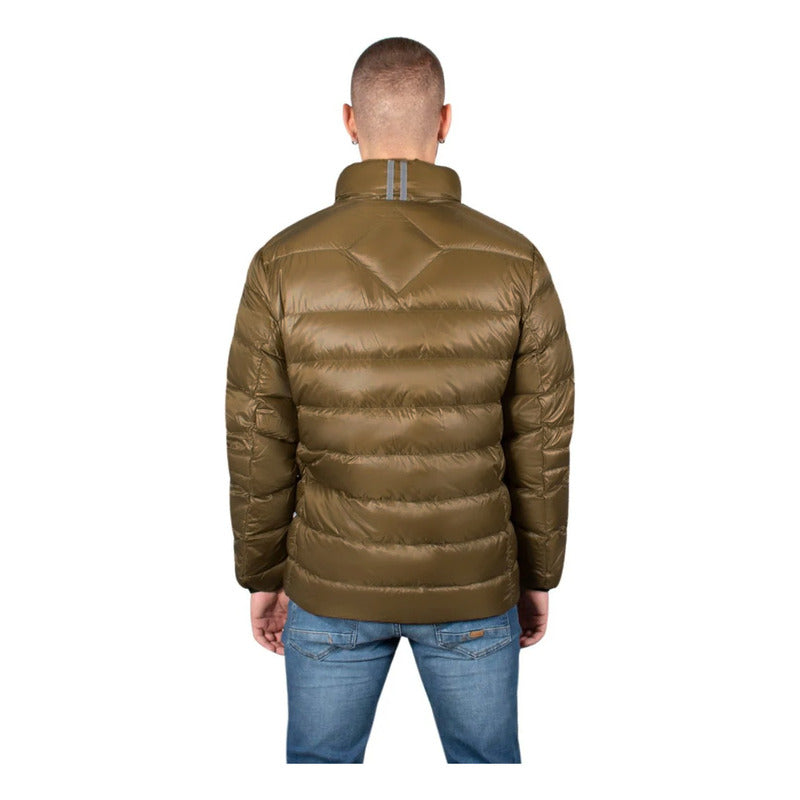 Chamarra Capitonada De Pluma Cw83-pol8745 Greenlander® Dorado Oscuro M Capitonado