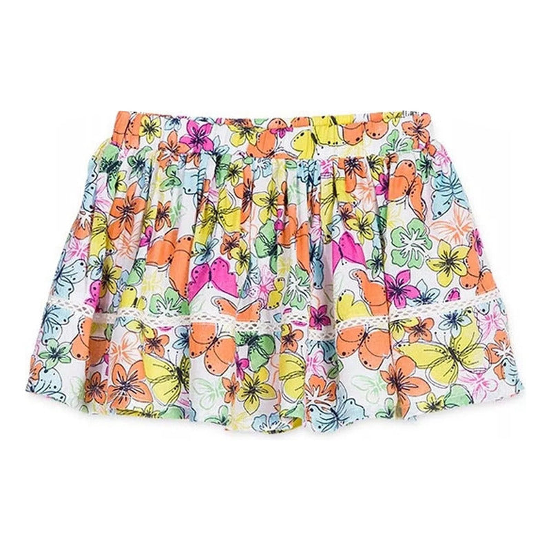 Falda Con Estampado De Flores Y Mariposas Losan 916-7065aa