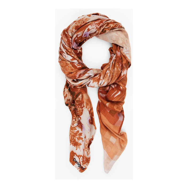 Pashmina Ligera Suave Casual Para Mujer Marca Desigual® Multicolor 25wawa16/7038 Unitalla