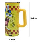Termo Con Asa Tapa Clean 500ml Diseños Animados