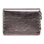 Monedero Pequeño Para Mujer Mod. 25wayp38/9067 Desigual® Gris Metalizado