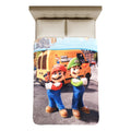 Cobertor Ligero Super Suave Matrimonial Diseños Providencia® Mario Bros Y Luigi 850 G Multicolor