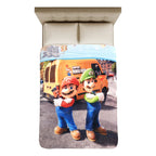 Cobertor Ligero Super Suave Matrimonial Diseños Providencia® Mario Bros Y Luigi 850 G Multicolor