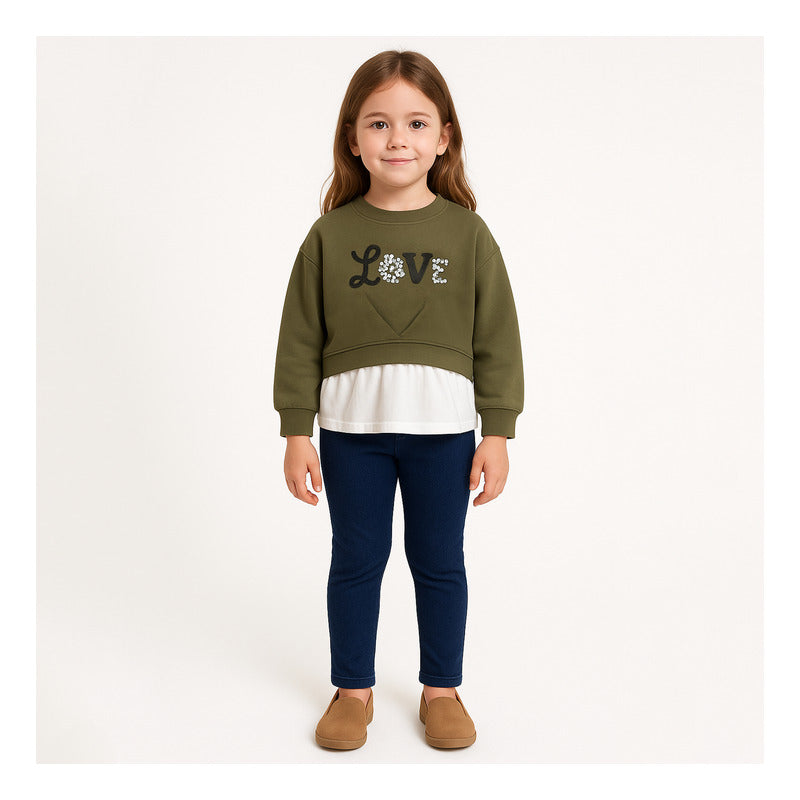 Conjunto Para Niña Pantalon+sueter Mod.4743 Marca Mayoral®