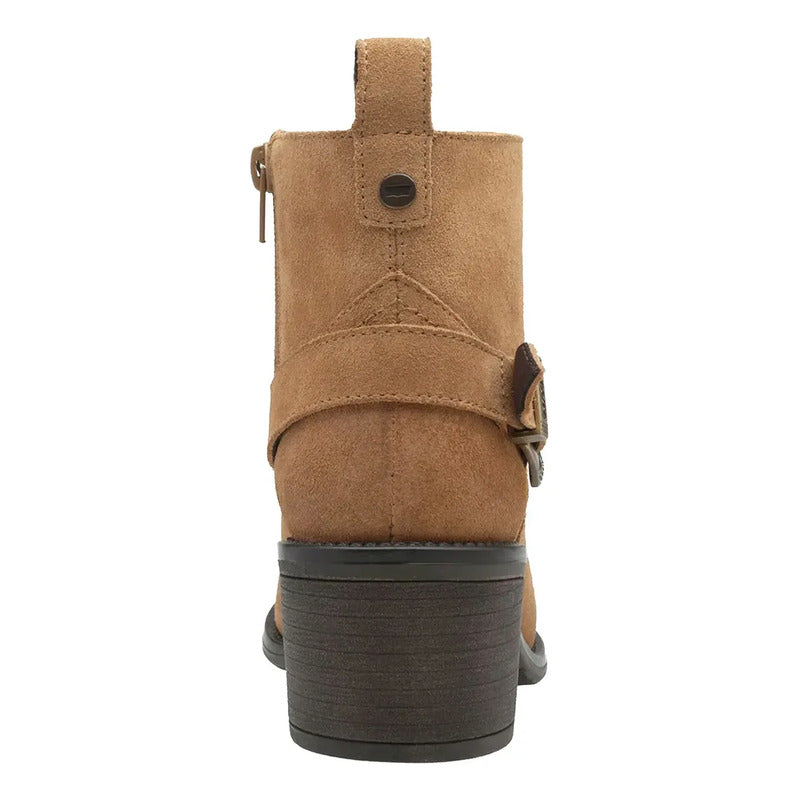 Botín Tipo Vaquera Para Mujer Mod. L1126164 Marca Levi's® Miel Liso 24 Mx