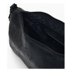 Bolso Mediano Diseño Floral 26saxpam/2000 Marca Desigual® Negro Floreado Níquel