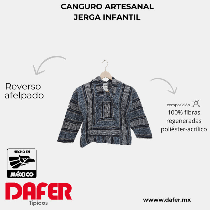 Sudadera Canguro Artesanal De Jerga Infantil
