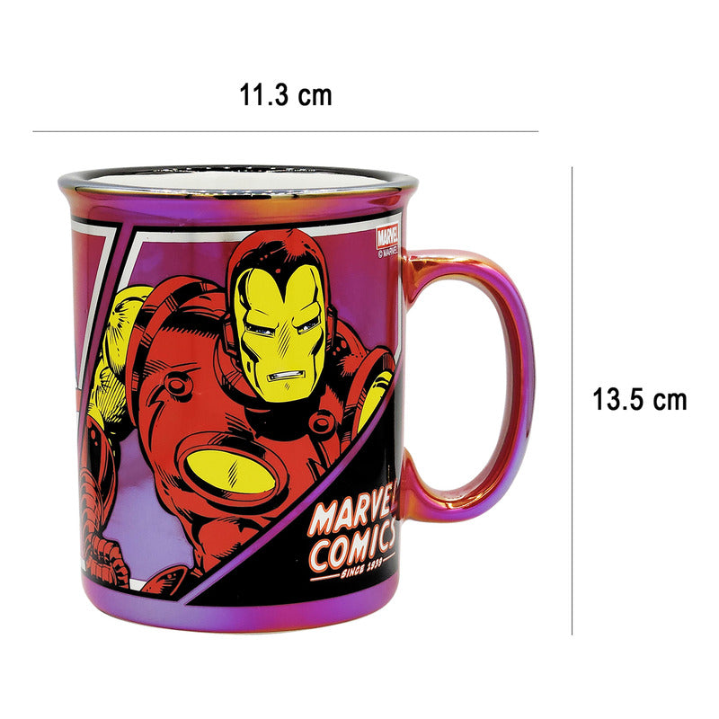 Taza Tarro Iridiscente De Ceramica 790ml Modelos Animados