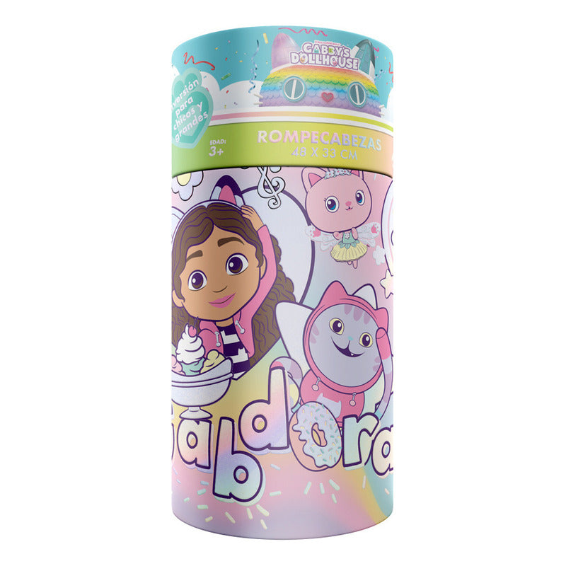 Rompecabezas Infantil Gabby´s Dollhouse, 36 Piezas Cilindro