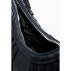 Bolso Asimétrico Mediano Para Mujer 25saxp05/2000 Desigual® Negro Rayas Níquel