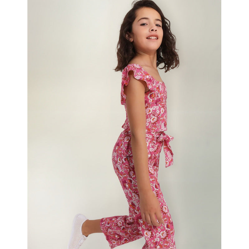 Pantalón Floreado Para Niña Mod.6582 Marca Mayoral® Rosa Chicle 18