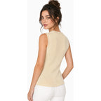 Blusa De Punto Con Decoración Frontal Bt00811 Ferriano® Beige Lisa M