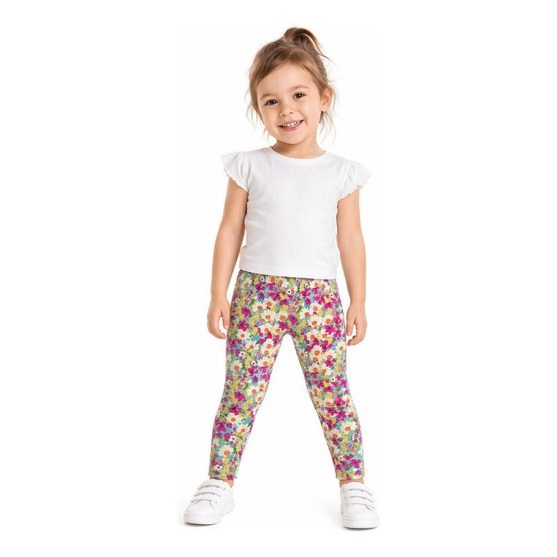 Pantalón Casual Para Niña Mod.1733 Marca Mayoral® Multicolor Floreado 3 Años
