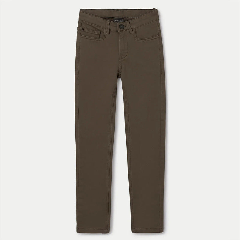 Pantalon Slim Fit Para Niño 7531 Marca Mayoral Nukutavake® Vison Lisa 18 Años