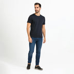 Tenis Casual Para Hombre Mod.419801 Marca Flexi® Negro Lisa 27 Mx
