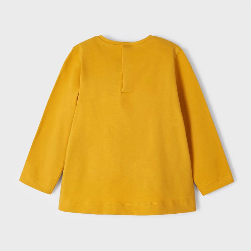 Blusa Cómoda Para Bebé Mod.2098 Marca Mayoral® Miel Lisa 9 Meses
