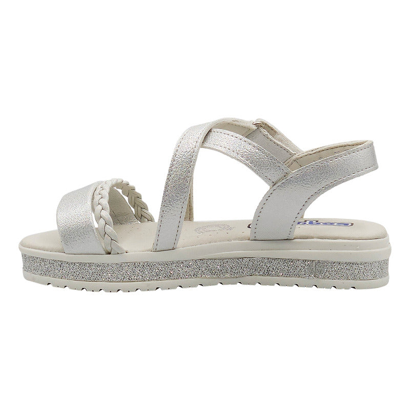 Sandalia Para Niña Mod.112316-y Marca Coqueta Y Audaz®