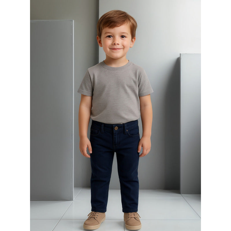 Pantalón Gabardina Para Niño Mod.3517 Marca Mayoral® Azul Marino Liso 6