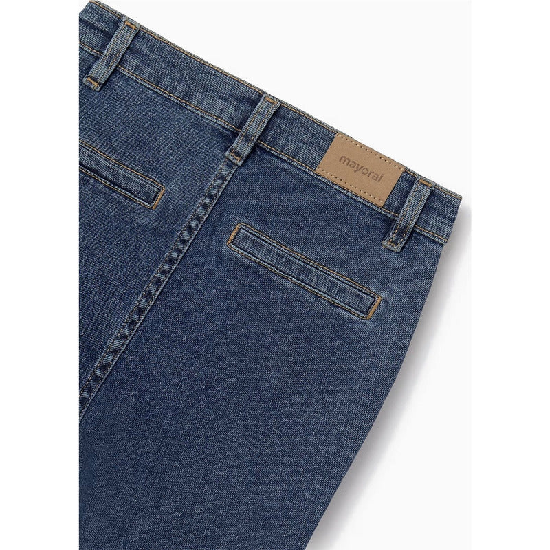 Pantalón Tejano De Niña Mod.7547 Marca Mayoral® Azul Marino Liso 8