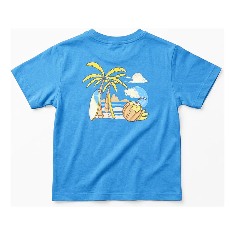 Playera Casual Para Niño Mod.3063 Marca Mayoral® Azul Palmera 4 Años Lisa