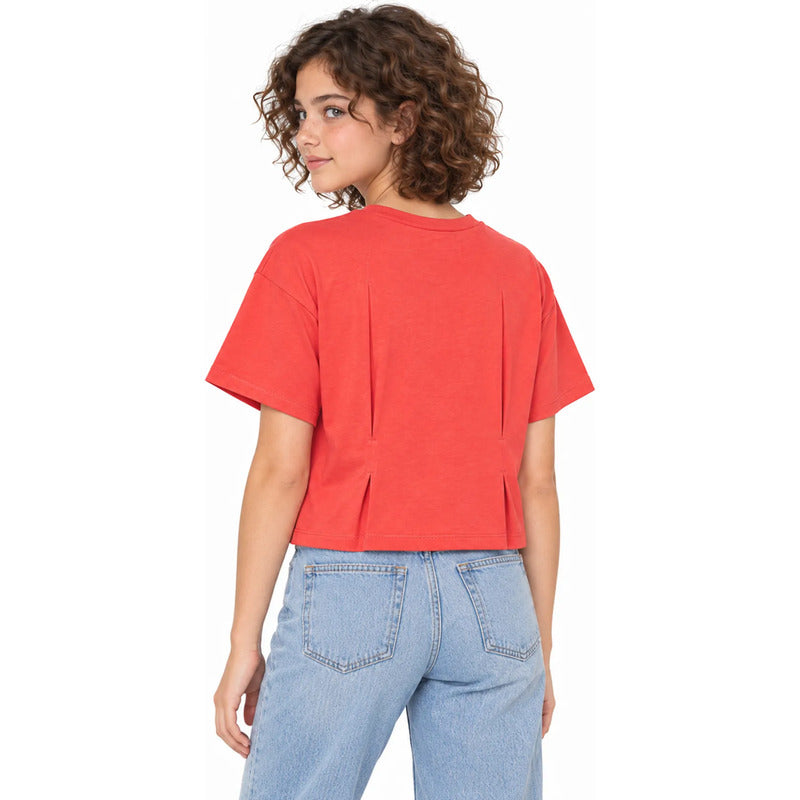 Blusa Holgada Juvenil Mod.6004 Marca Mayoral® Coral Lisa 10 Años