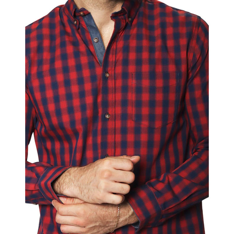Camisa Para Hombre Regular Fit Mod. B45104 Marca Bobois®