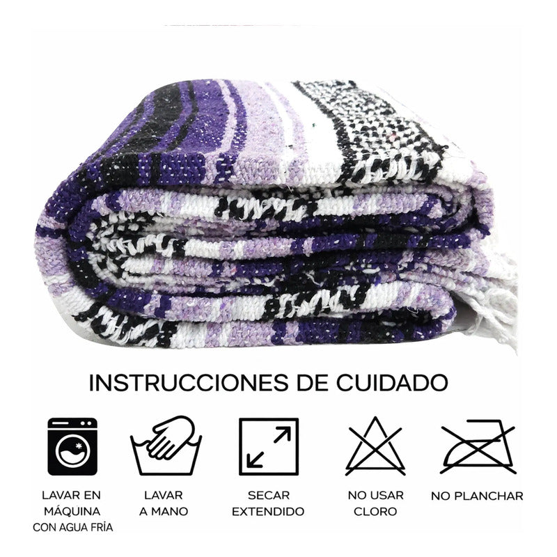 Falsa Mexicana Artesanal Multiusos 6pz Mayoreo 190x120cm Multicolor 3