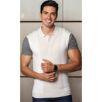 Playera De Hombre Manga Corta Mod.a35455 Marca Bobois®