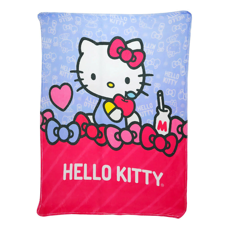 Cobertor Ligero Super Suave Matrimonial Diseños Providencia® Hello Kitty 850 G Multicolor