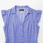 Vestido Ligero Para Mujer Mod.7130 Marca Jtaer® Morado Azulado Lunares 36