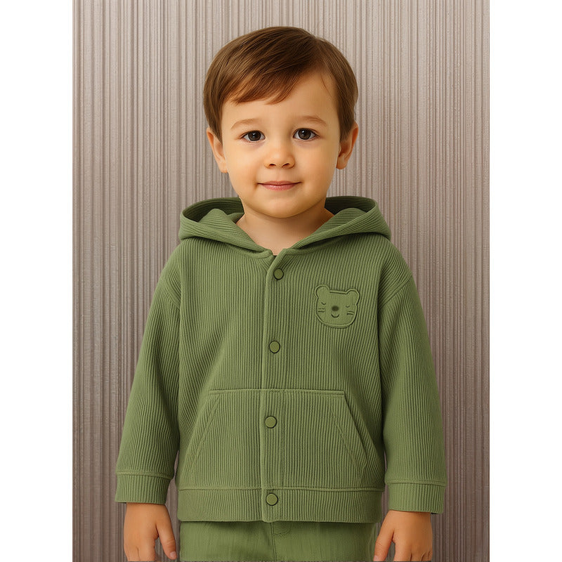 Sudadera De Niño Con Capucha Mod.1472 Marca Mayoral® 18 Meses Verde Musgo