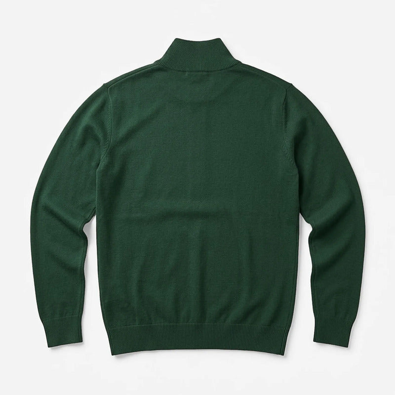 Sueter Cuello Alto Con Cierre Para Hombre E55302 Bobois® Verde Lisa Eg