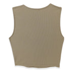 Top Canale Casual De Mujer  Mod.tw1320 The Workshop® Marrón Claro Canalé S