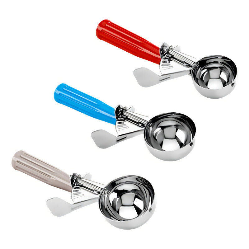 Cuchara Para Helado Mealtex Marfil 65mm Acero Inoxidable Resorte