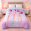 Cobertor Ligero Super Suave Matrimonial Diseños Providencia® K-pop Demon Hunters  850 G Multicolor