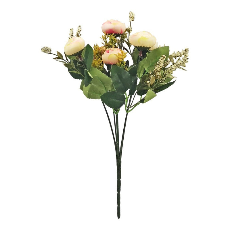 Ramo De Flores Peonias Artificiales Centro De Mesa.