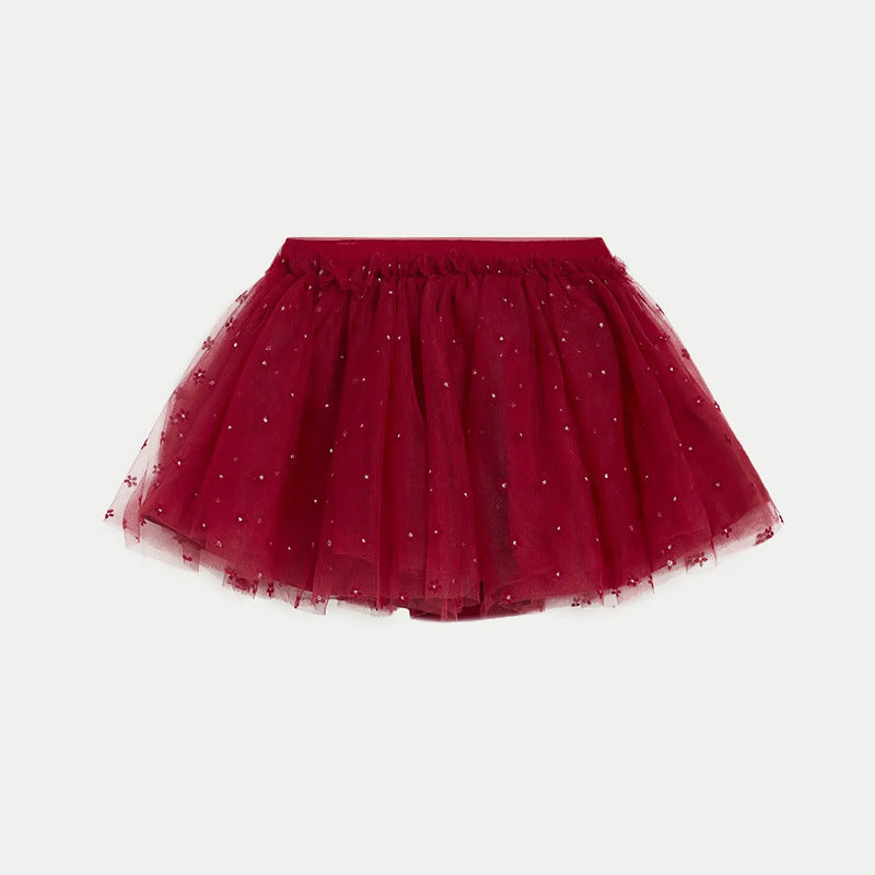 Falda Tutú Para Bebé Mod.2901 Marca Mayoral® Guinda Floreado 12 Meses