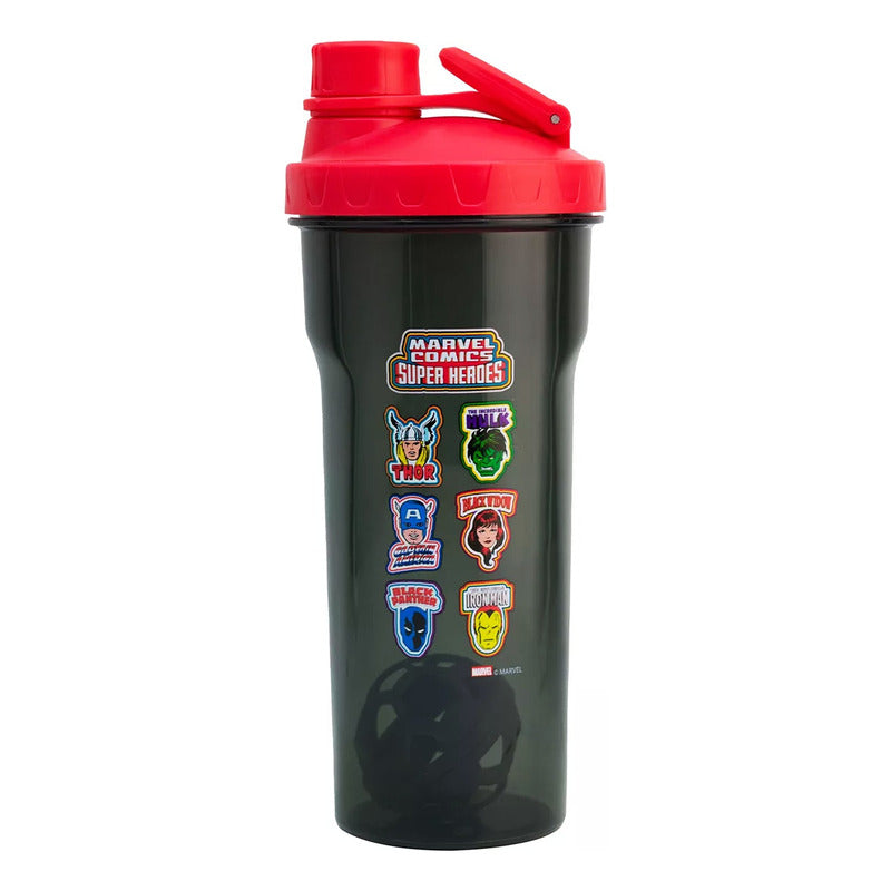 Vaso Mezclador Shaker Con Tapa 700ml Diseños Animados