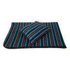 Frazada De Viaje Artesanal Con Almohada Set De Descanso