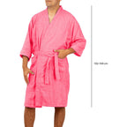 Bata De Baño Unisex Absorbente Unitalla Tela Suave Ligera