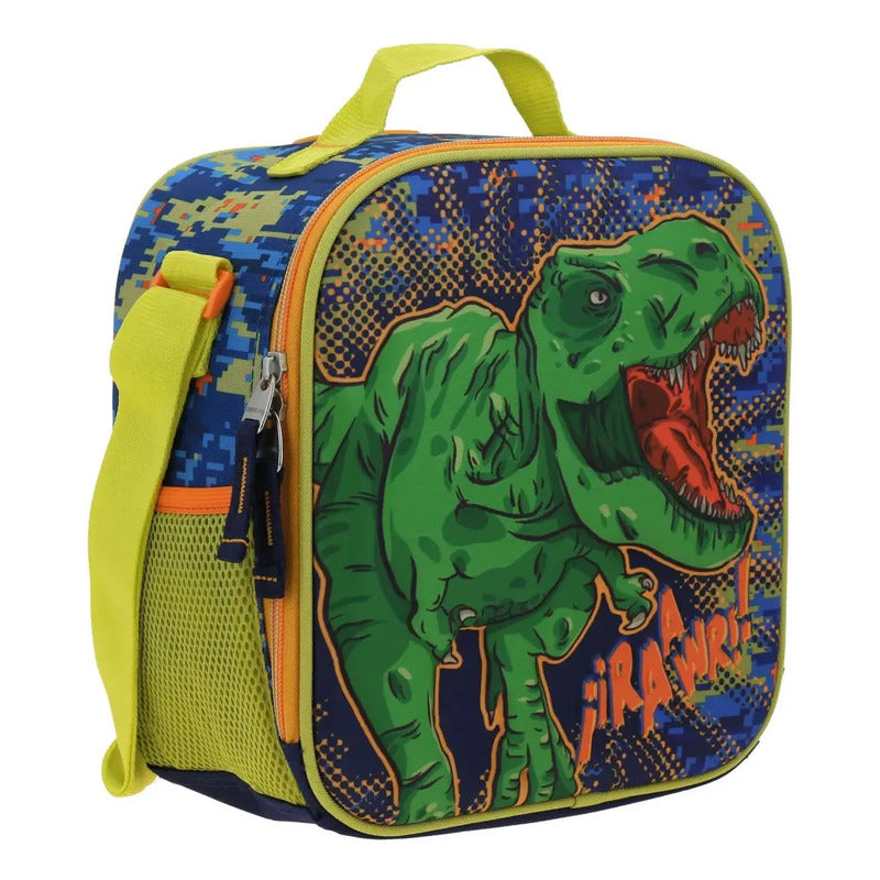 Lonchera Escolar Chenson Dinosaurio T-rex Korav Co70436-9 Verde