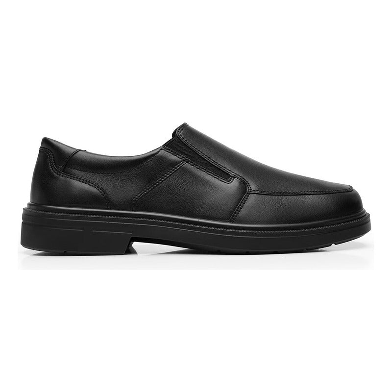 Zapato Casual Confort Para Hombre Mod.419602 Marca Flexi® Negro Lisa 27,5 Mx