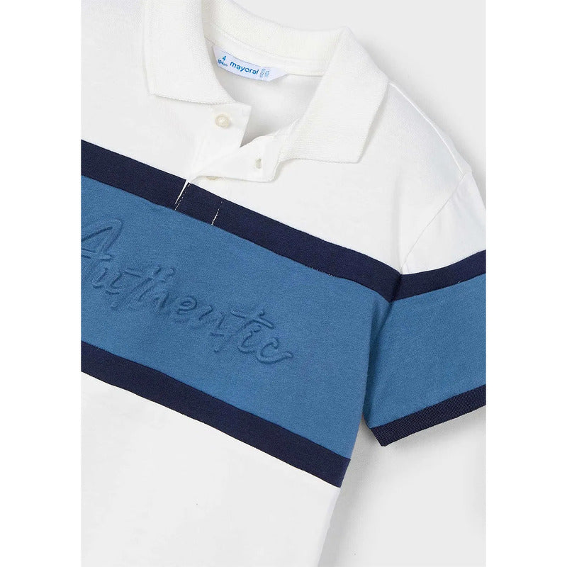 Playera Polo Casual Para Niño Mod.3103 Marca Mayoral® Multicolor Authentic 8 Años Lisa