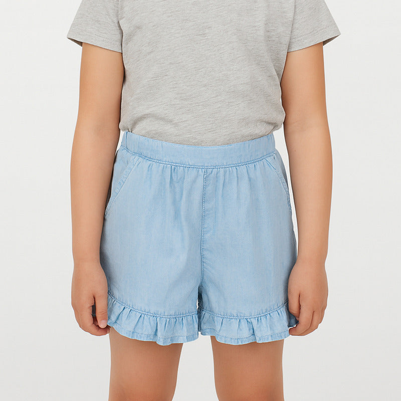Short Con Volantes Para Niña Mod. Zkgap0402 Marca Zippy®