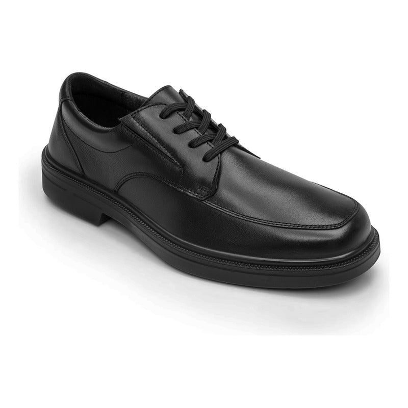 Zapato Escolar Derby Para Caballero Mod.419601 Marca Flexi® Negro Lisa 26,5 Mx