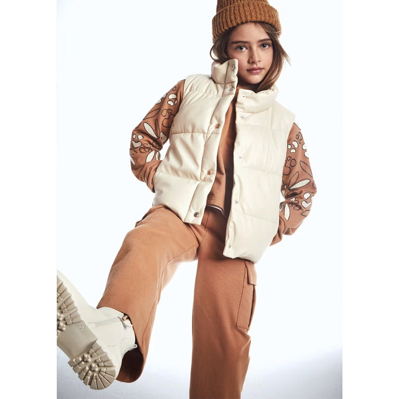 Pantalón Holgado Cargo Para Niña Mod.7551 Marca Mayoral® Marrón Claro Liso 10