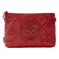 Cosmetiquera Crossbody Para Mujer Mod. Ji 262 Jaime Ibiza® Rojo Geométrico