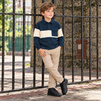 Playera Polo Manga Larga Para Niño Mod.4121 Marca Mayoral® Lisa 5 Años