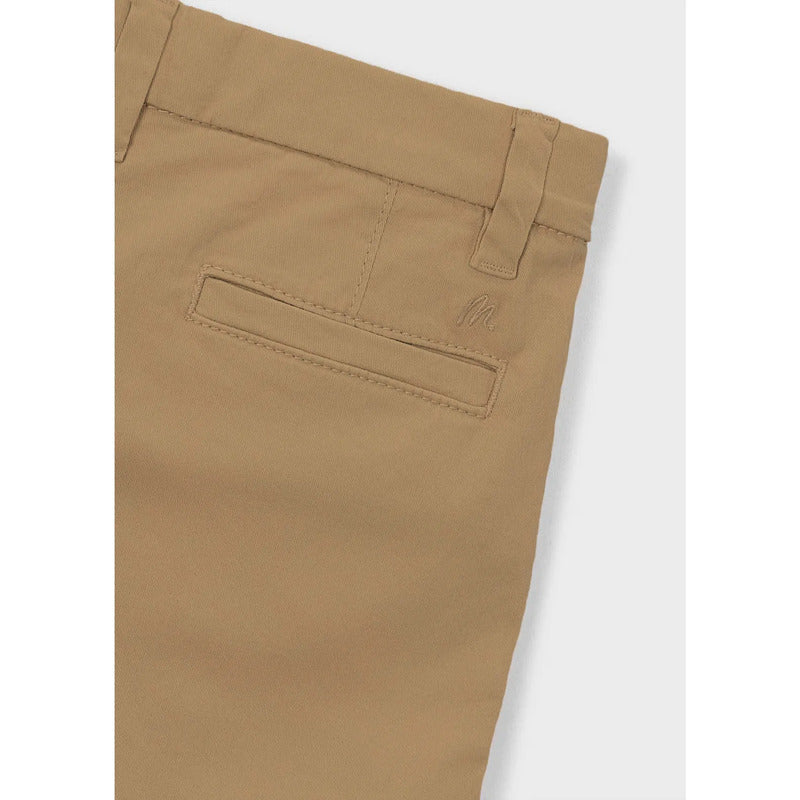 Bermuda Básica Para Niño Mod.202 Marca Mayoral® Camel Lisa 2 Años