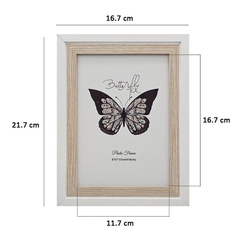 Portarretrato Con Marco Plástico-vidrio Para Mesa